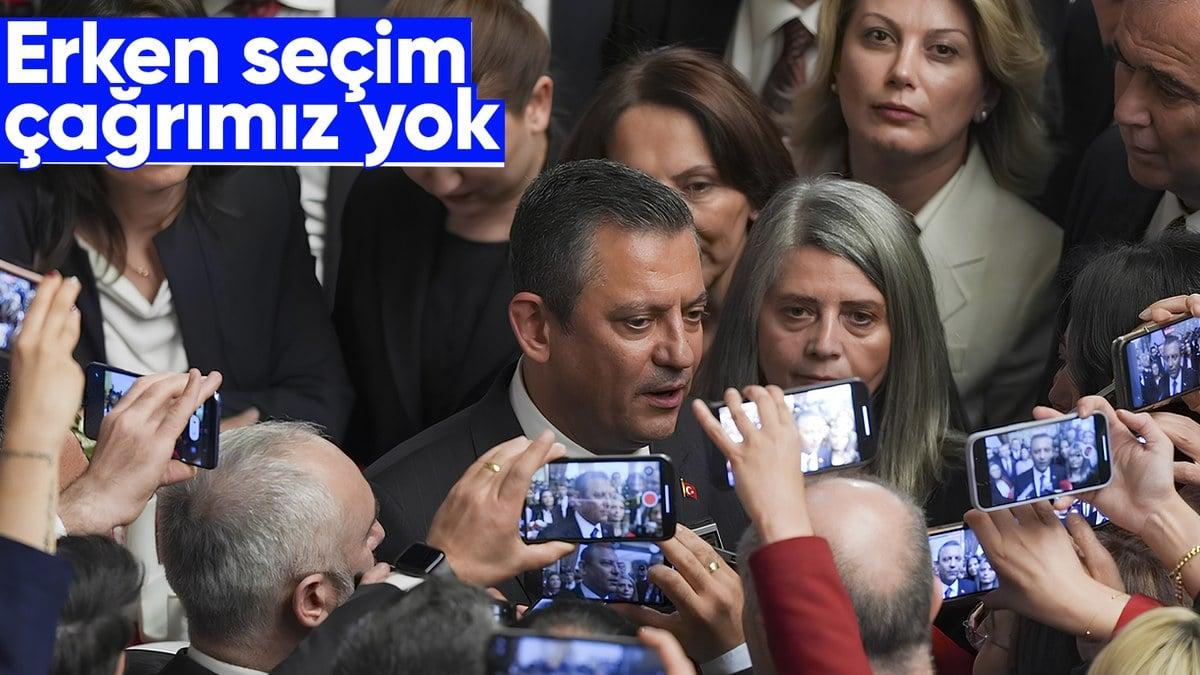 CHP Genel Başkanı Özgür Özel’den önemli açıklama: “Erken seçim çağrım yok!”