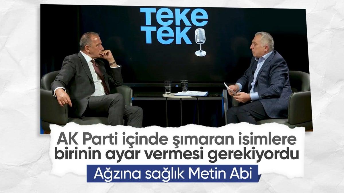 AK Parti’nin Metin Külünk’ten sert eleştiriler: “Sokakla Parti Siyaseti Bağını Yitirdi!”