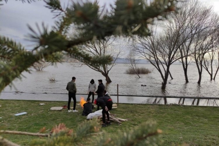 Ardahan’da Kura Irmağı taştı