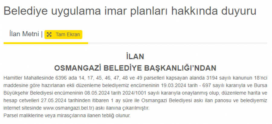 bursada osmangazi belediyesi imar planlarini duyurdu 0 gRlFjlmd