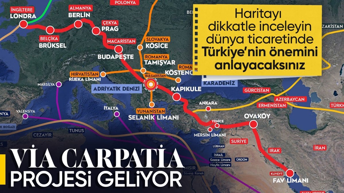 Orta Koridor ve Kalkınma Yolu’nu güçlendirecek proje: Via Carpatia