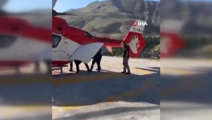 84 Yaşındaki Hasta İçin Helikopter Havalandı