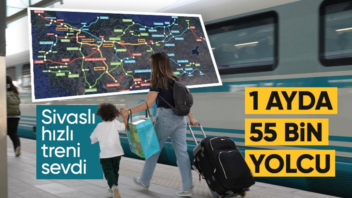 Abdulkadir Uraloğlu: İstanbul-Sivas Hızlı Tren Çizgisini Bir Ayda 55 Bin Yolcu Kullandı