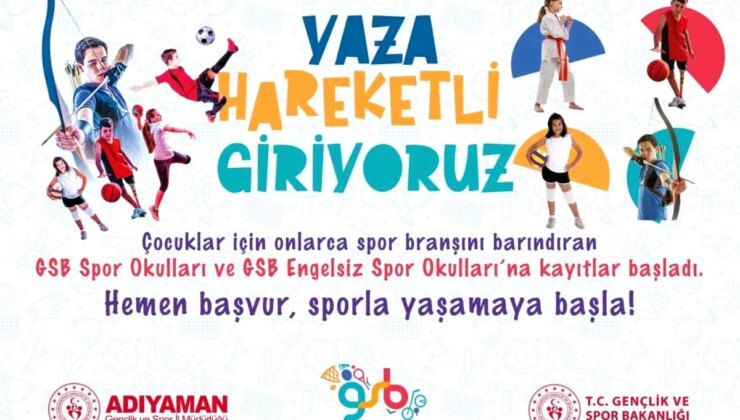 Adıyaman’da Gençlere Ücretsiz Spor Okulları Açıldı