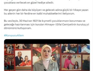 Aile ve Sosyal Hizmetler Bakanı Mahinur Özdemir Göktaş, Gözetici Aile Günü’nde Çocukların Aile Ortamında Büyümesini Diledi