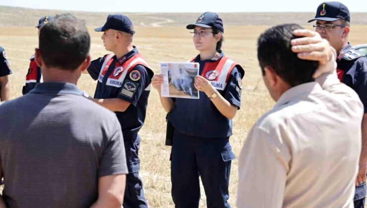 Aksaray’da Jandarma Ekipleri Anız Yangınlarına Karşı Denetim ve Eğitim Faaliyetleri Yürütüyor