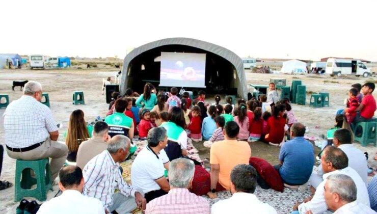 Aksaray’da Tarım Çalışanlarına Sinema Keyfi