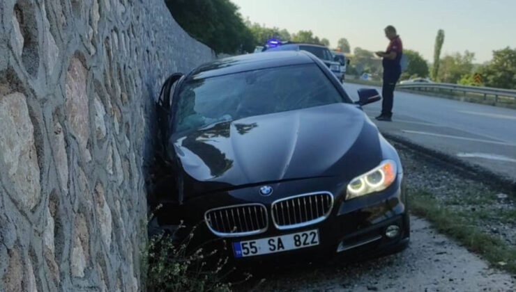 Amasya’da Otomobil İstinat Duvarına Çarptı, 1 Kişi Öldü