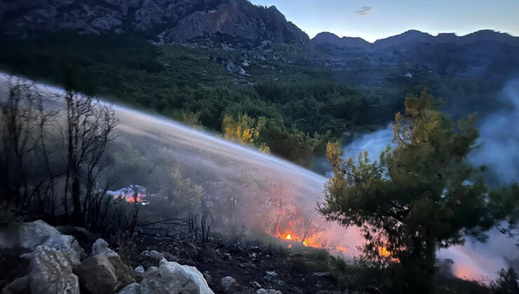 Antalya’da Çıkan Orman Yangını Söndürüldü