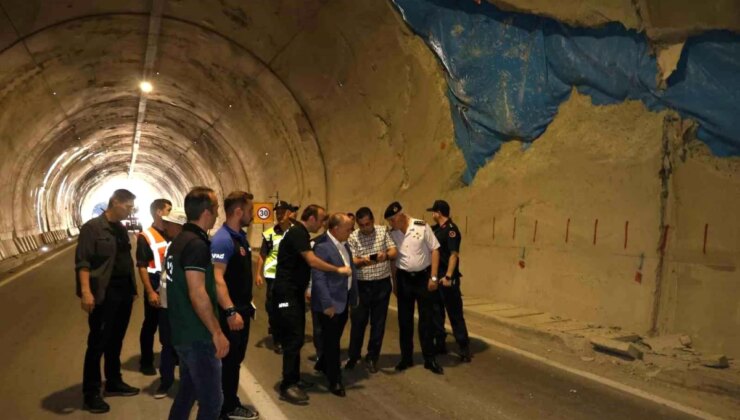 Artvin Valisi, T14 Tüneli’ndeki Çatlaklar ve Çökmeler Hakkında Bilgi Aldı