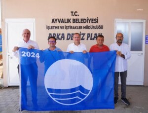 Ayvalık Belediyesi’nin Plajlarına Mavi Bayrak