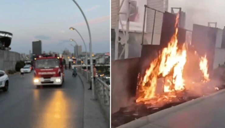 Başakşehir’de Mall Of İstanbul Avm’nin Otoparkından Korkutan Yangın