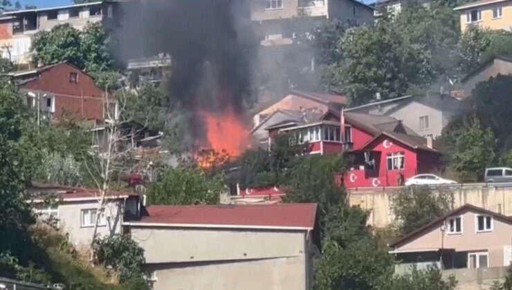 Beykoz’da Gecekondu Yangını: Kullanılamaz Hale Geldi