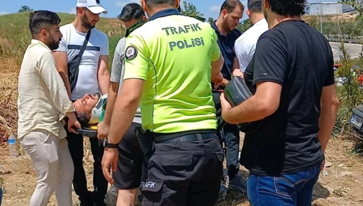 Beylikdüzü’nde Kaza: Otomobil Takla Attı, 2 Yaralı Kurtarıldı