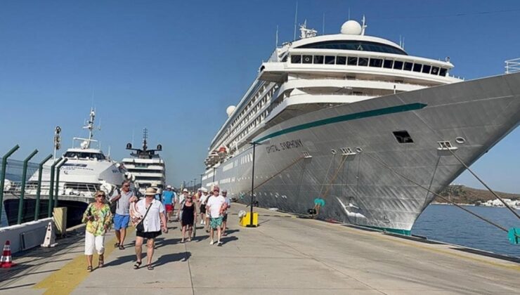 Bodrum’a Turist Akını: Kruvaziyer Gemileriyle Ziyarete Geldiler