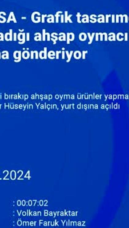 Bursa'da grafik tasarımcılığını bıraktı, ahşap oyma yapıyor