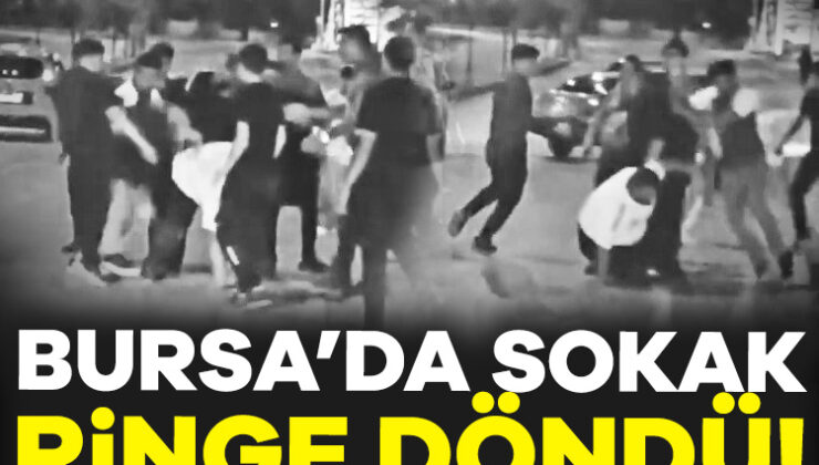 Bursa’da Gruplar Arası Kavgada Sokak Ringe Döndü