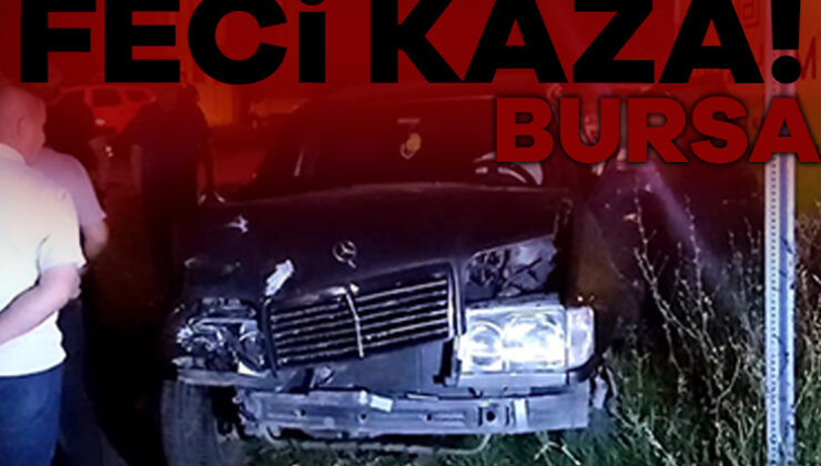 Bursa’da İki Kişinin Yaralandığı Kaza Kamerada