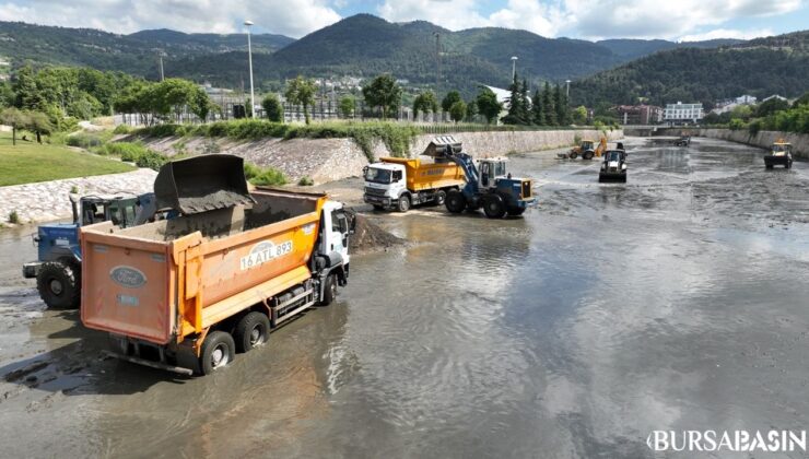 Bursa’da Nilüfer Çayı’nda Temizlik Çalışması Başladı