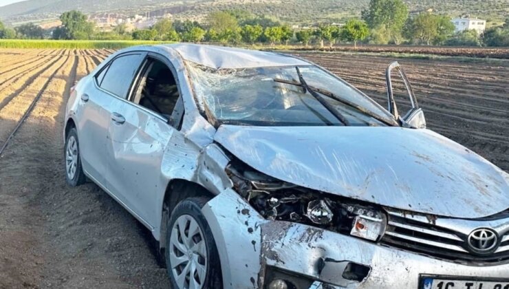 Bursa’da Otomobil Devrildi: 1 Ölü, 2 Yaralı