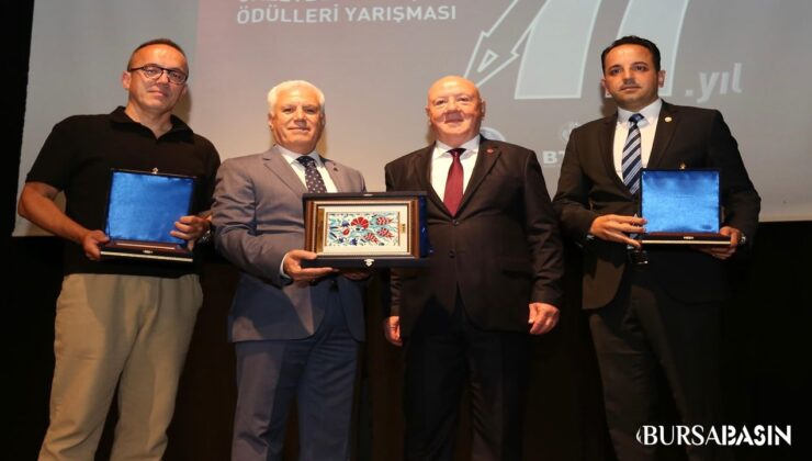 Bursa’da Spor Gazeteciliği Başarı Ödülleri Verildi