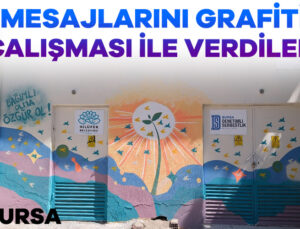 Bursa’da Yükümlülerden Özgürlüğü Temsil Eden ‘Güvercin’ Temalı Grafiti Çalışması