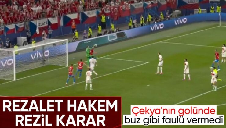 Çekya’nın Attığı Golde Mert Günok’a Yapılan Faul Es Geçildi