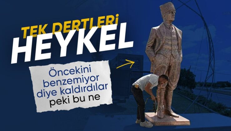 CHP’li Belediye, Edirne’deki Atatürk Heykelini Değiştirdi