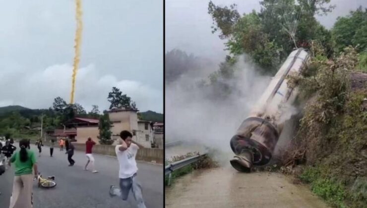 Çin’deki Bir Köyün Üzerine Roket Parçası Düştü: ‘Kanserojen Fışkırıyor…’