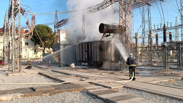 Denizli Merkezefendi’de Elektrik Trafosunda Yangın Çıktı