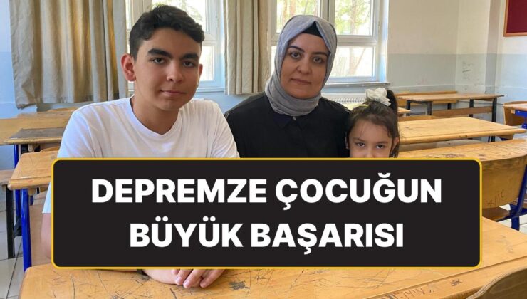 Depremde Yerle Bir Olan Ebrar Sitesi’nde Yaşıyordu: Efe Talha Lgs’de Birinci Oldu