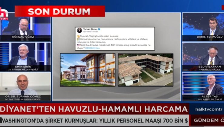 Diyanet’ten Havuzlu-Hamamlı Harcama!