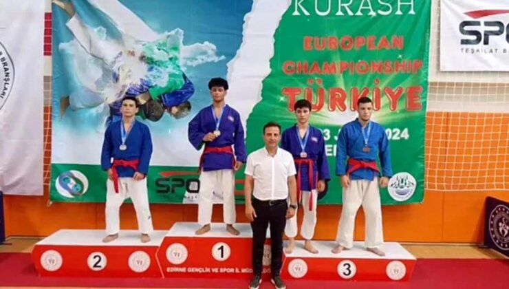 Diyarbakırlı Sportmenler Kuraş Gençler Şampiyonası’nda Avrupa Şampiyonu Oldu