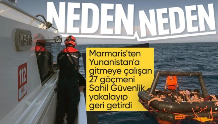 Ege’de Yunanistan’ın Geri İttiği 27 Göçmen Türkiye’ye Geri Getirildi