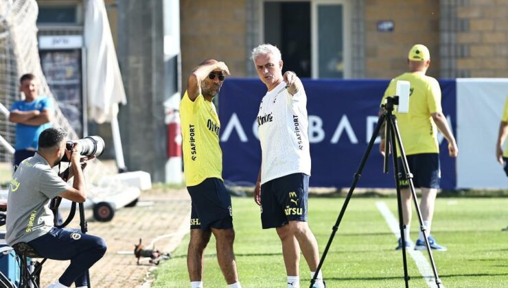 Fenerbahçe’de Jose Mourinho Yönetimindeki İlk İdmanda Çok Özel Fotoğraflar