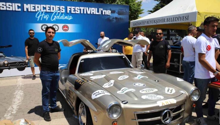 Gaziantep’te Classic Mercedes Şenliği Düzenlendi