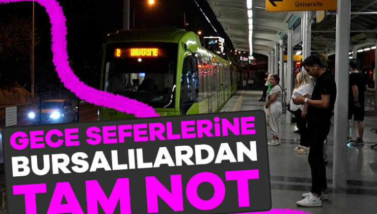 Gece Seferlerine Bursalılardan Tam Not