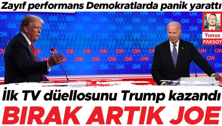 İlk Tv Düellosunu Trump Kazandı: Bırak Artık Joe