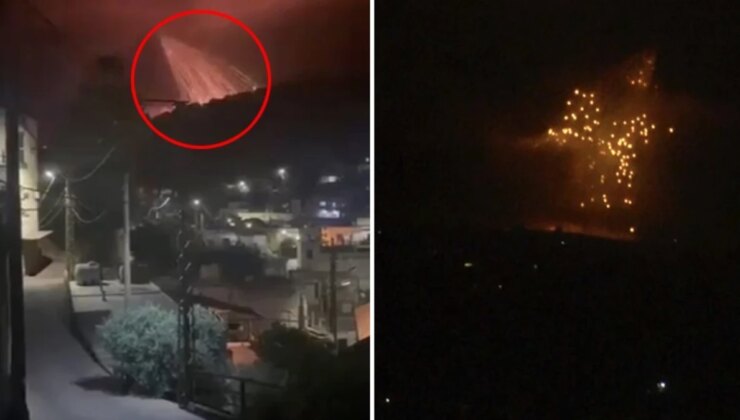 İsrail Ordusu Gece Yarısı Komşu Ülkeyi Fosfor Bombasıyla Vurdu