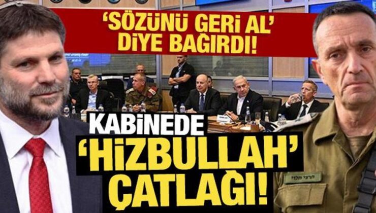 İsrail’de ‘Hizbullah’ Çatlağı! Genelkurmay Başkanı ‘Sözünü Geri Al’ Diye Bağırdı!