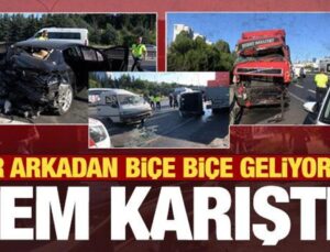 İstanbul Tem’de Feci Kaza: Tır Arkadan Biçe Biçe Geliyordu
