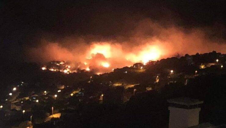 İzmir’de Yerleşim Yerlerine Yakın Alanda Büyük Yangın: Site Tahliye Edildi