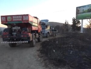 İzmir’deki Yangına Havadan Müdahale Başladı