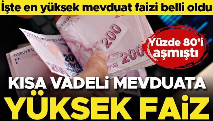 Kısa Vadeli Faizlerde Yükseliş! İşte En Yüksek Mevduat Faizi…