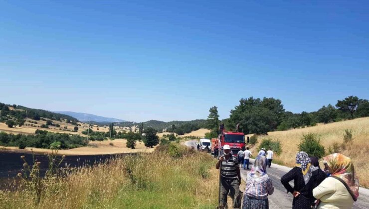 Kütahya’da Buğday Tarlasında Çıkan Yangın Kontrol Altına Alındı