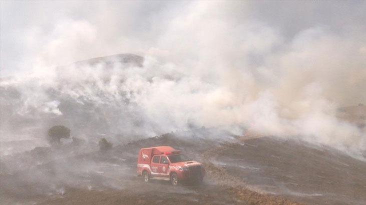 Malatya’da Anız Yangını! 700 Dönümlük Arazi Küle Döndü