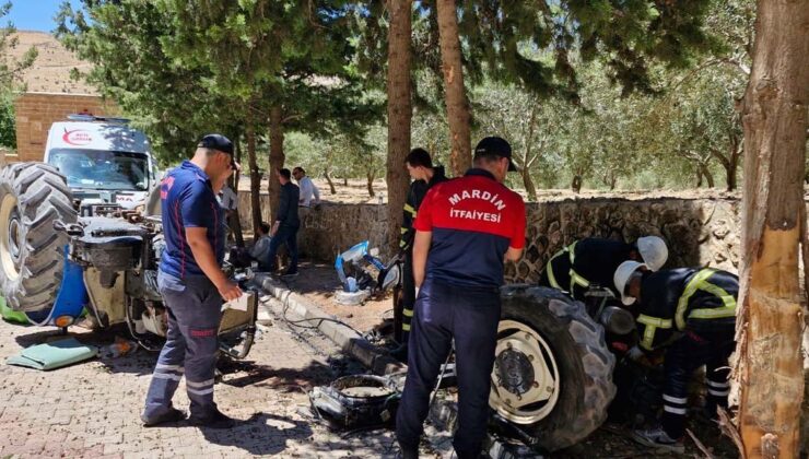 Mardin’de Dehşet Anları! Traktör İkiye Ayrıldı