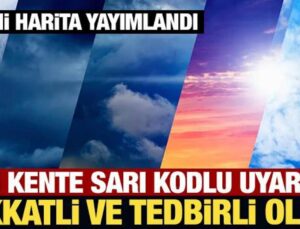 Meteoroloji’den İki Kente Sarı Kodlu Uyarı: Dikkatli ve Önlemli Olun!