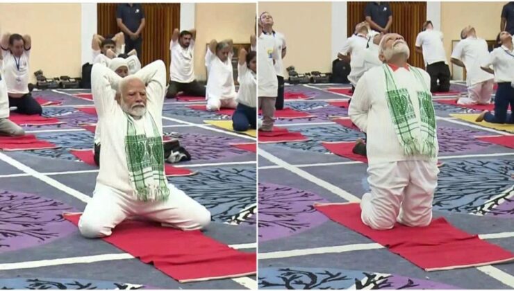 Modi’den Keşmir’de Yoga