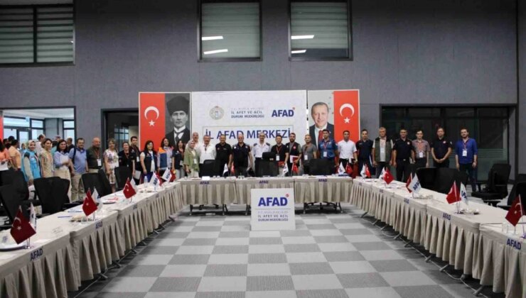 Muğla’da Afad Yerleşkesi’nde Tamp Deprem Masa Başı Tatbikatı Gerçekleştirildi